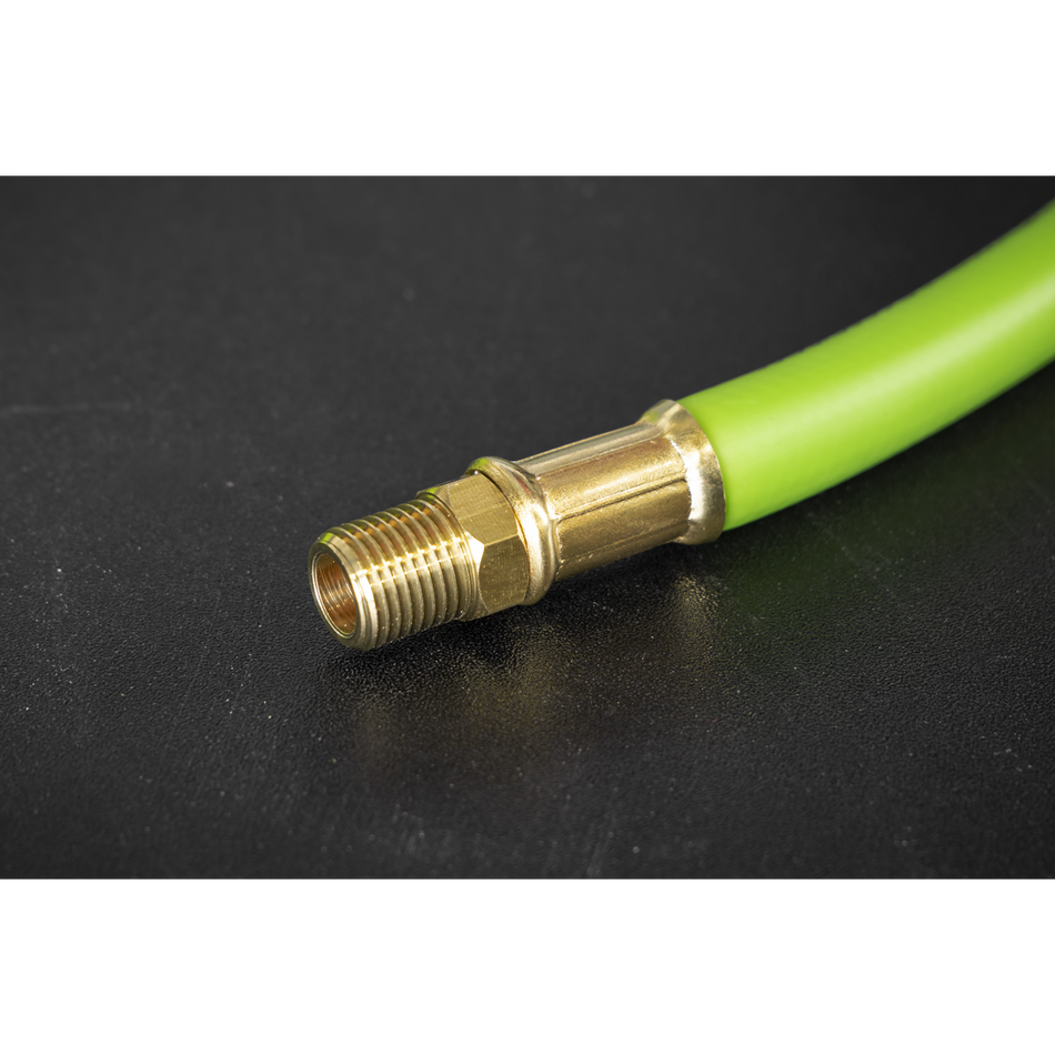 Sealey AHH10 High-Visibility Hybrid Air Hose with 1/4"BSP Unions 10m x 8mm
