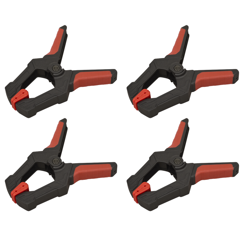 SEALEY AK044 Spring Clamp Set 60mm 4pc