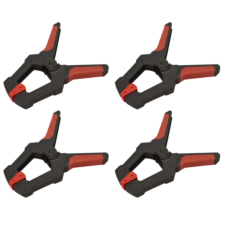 SEALEY AK064 Spring Clamp Set 80mm 4pc