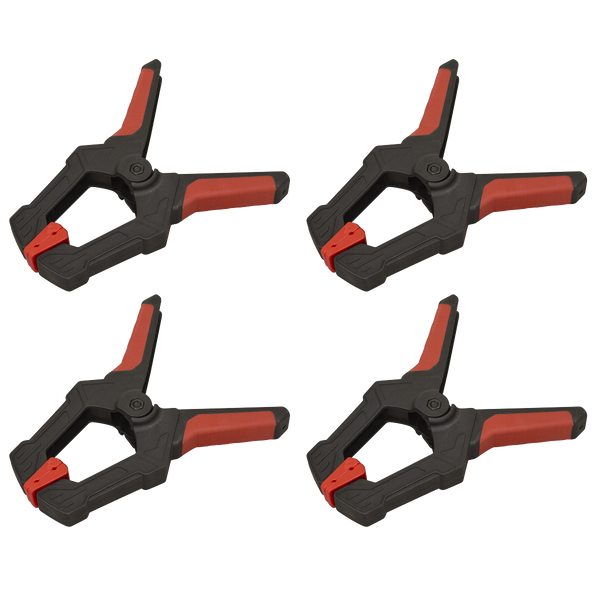 SEALEY AK064 Spring Clamp Set 80mm 4pc