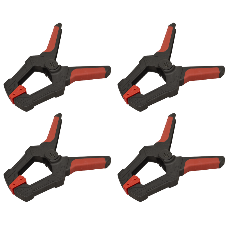 SEALEY AK064 Spring Clamp Set 80mm 4pc