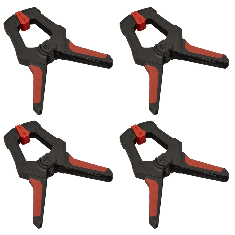 SEALEY AK064 Spring Clamp Set 80mm 4pc