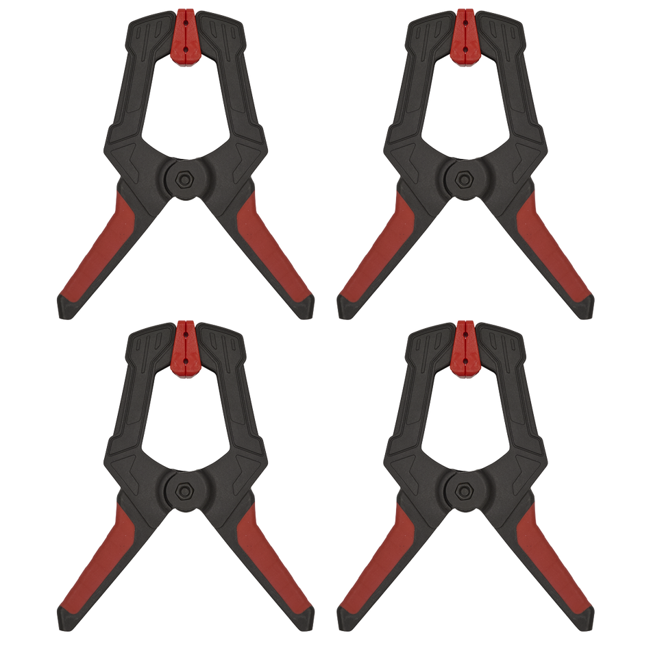 SEALEY AK064 Spring Clamp Set 80mm 4pc