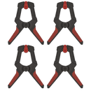 SEALEY AK064 Spring Clamp Set 80mm 4pc