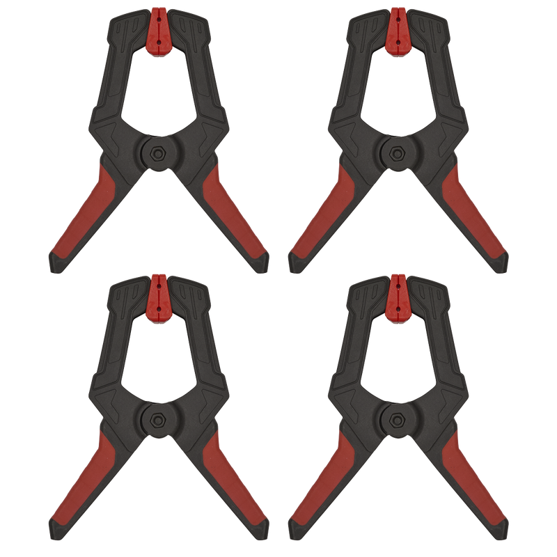 SEALEY AK064 Spring Clamp Set 80mm 4pc