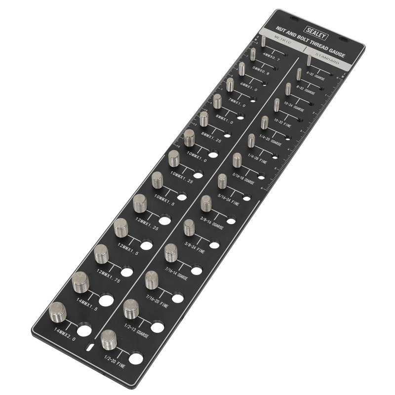 SEALEY AK28 Metric/Imperial Nut & Bolt Thread Checker