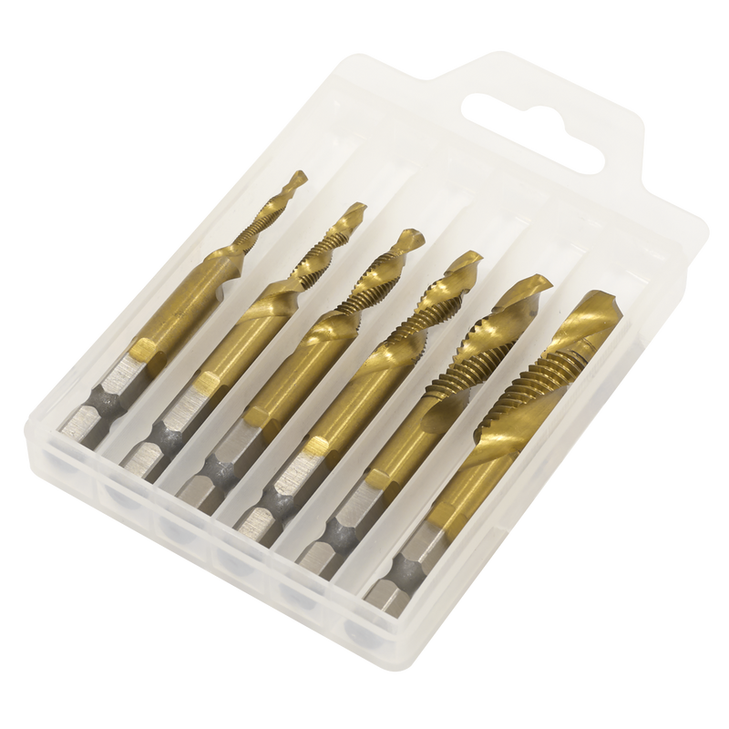 SEALEY AK3025 Combination Drill & Tap Bit Set 6pc