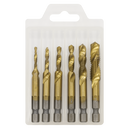 SEALEY AK3025 Combination Drill & Tap Bit Set 6pc