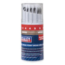 Sealey AK5703 Brad Point Wood Drill Bit Set 11pc