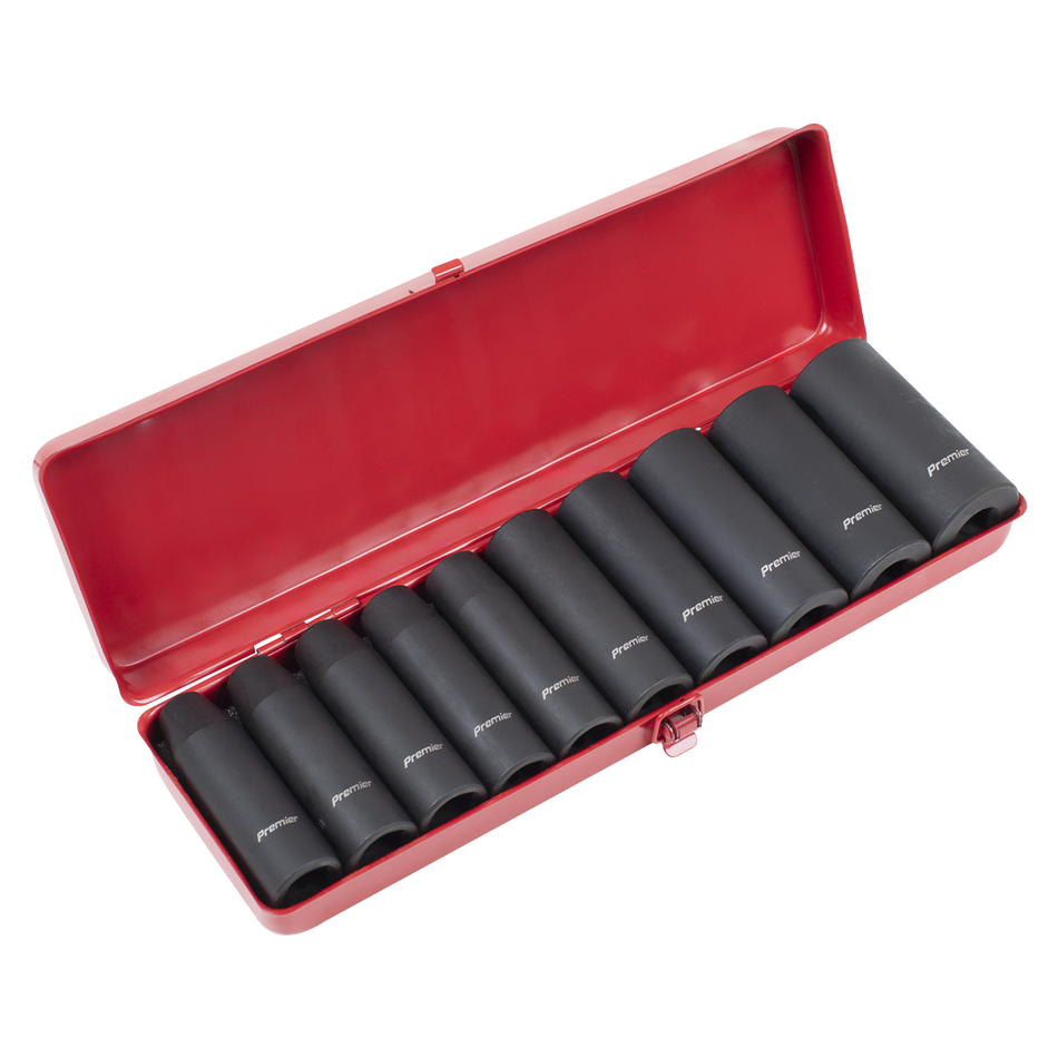 Sealey AK58/11M Premier Deep Impact Socket Set 1/2"Sq Drive 10pc