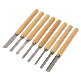 Sealey AK60/8 Wood Turning Chisel Set 8pc