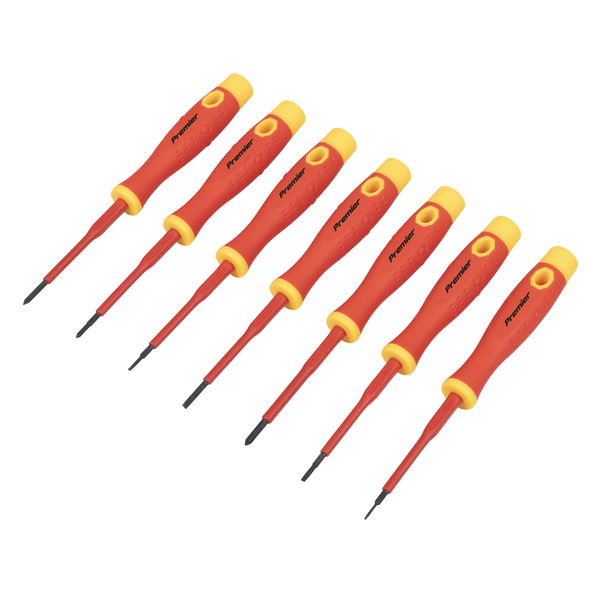 Sealey AK61201 Premier Precision Screwdriver Set 7pc - VDE Approved