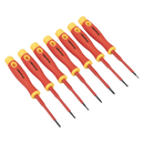 Sealey AK61201 Premier Precision Screwdriver Set 7pc - VDE Approved