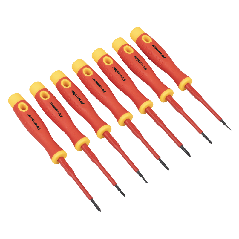 Sealey AK61201 Premier Precision Screwdriver Set 7pc - VDE Approved