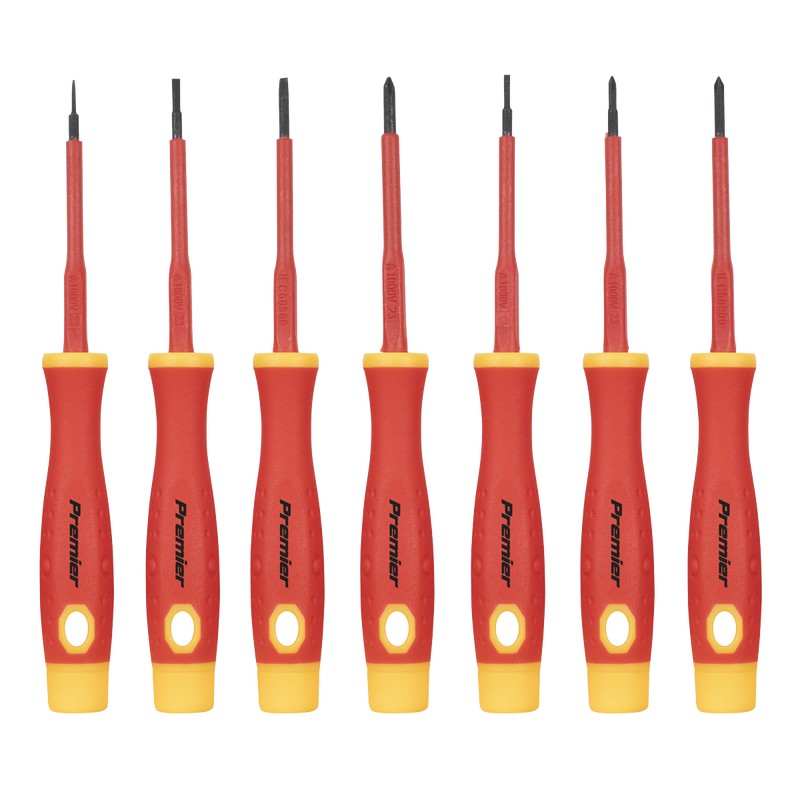 Sealey AK61201 Premier Precision Screwdriver Set 7pc - VDE Approved