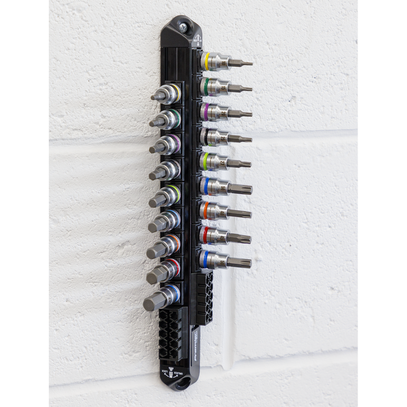 SEALEY AK6252 Premier Platinum Series Hex & TRX-Star* Socket Bit Set 3/8"Sq Drive 18pc