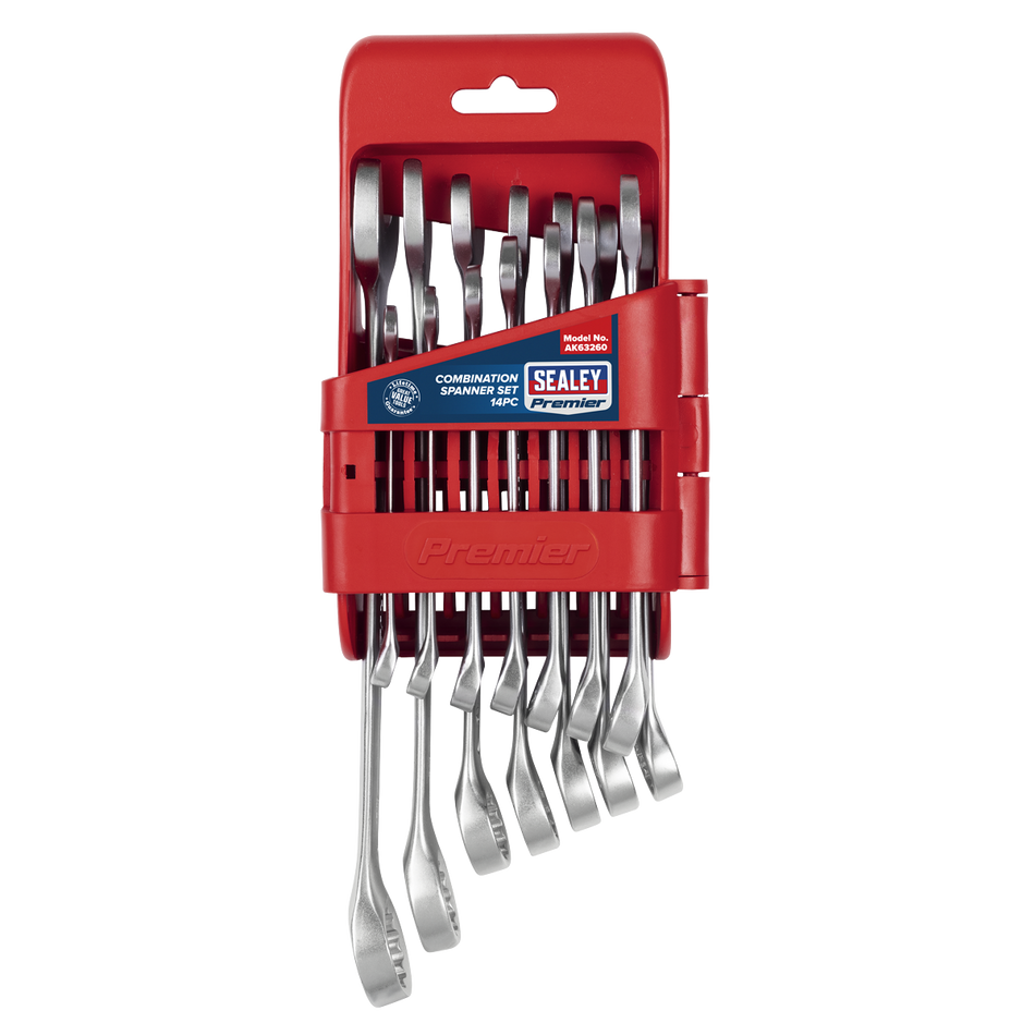 Sealey AK63260 Premier Combination Spanner Set 14pc