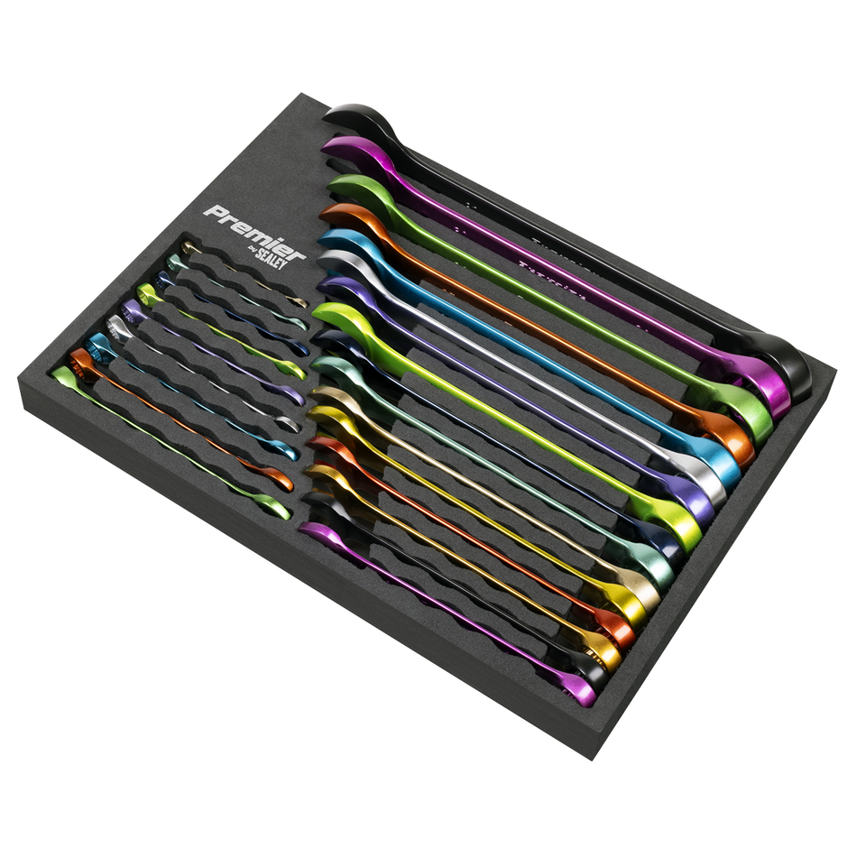 Sealey AK63268 Premier Multi-Coloured Combination Spanner Set 25pc