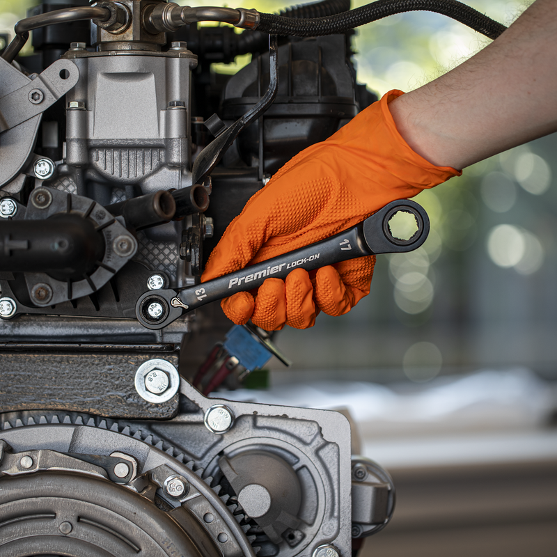 SEALEY AK63923 Premier Black 4-in-1 Reversible Lock-Onª Ratchet Ring Spanner