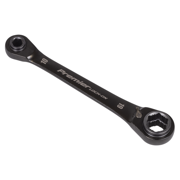 SEALEY AK63923 Premier Black 4-in-1 Reversible Lock-Onª Ratchet Ring Spanner