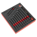 Sealey AK63940B Premier Black Combination Ratchet Spanner Set 12pc