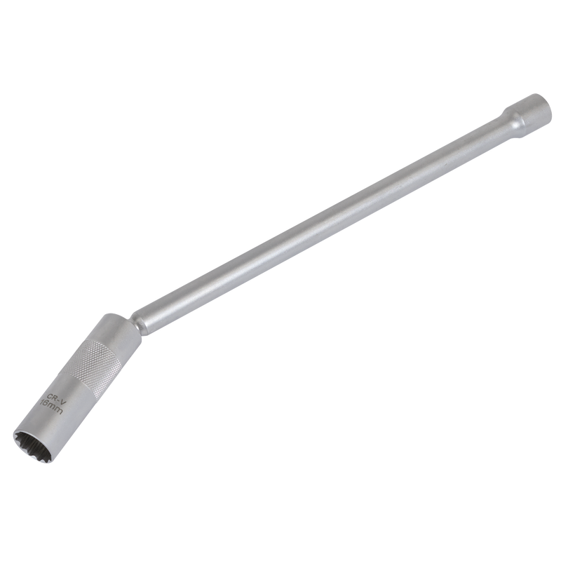 Sealey AK6576 Spark Plug Socket with Universal Joint & Extension 3/8"Sq Drive 12-Point 16mm