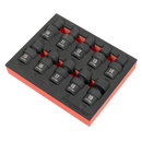 Sealey AK68220 Premier Universal Joint Impact Socket Set 3/8"Sq Drive 10pc