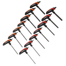 Sealey AK7149 Premier Metric/Imperial T-Handle Hex Key Set 14pc