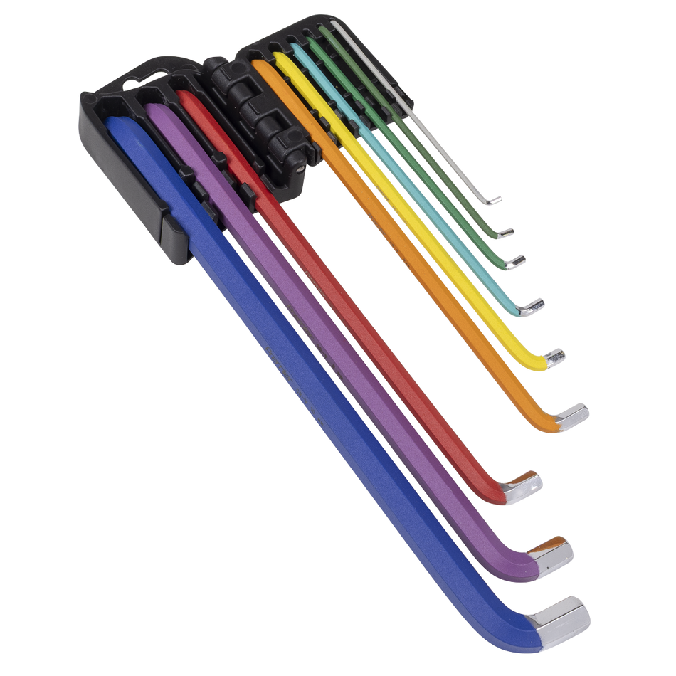 Sealey AK71740 Premier Extra-Long Stubby Element Hex Key Set 9pc
