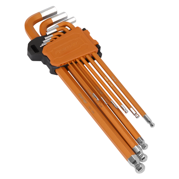 Sealey AK7175 Premier Imperial Extra-Long Ball-End Hex Key Set 9pc