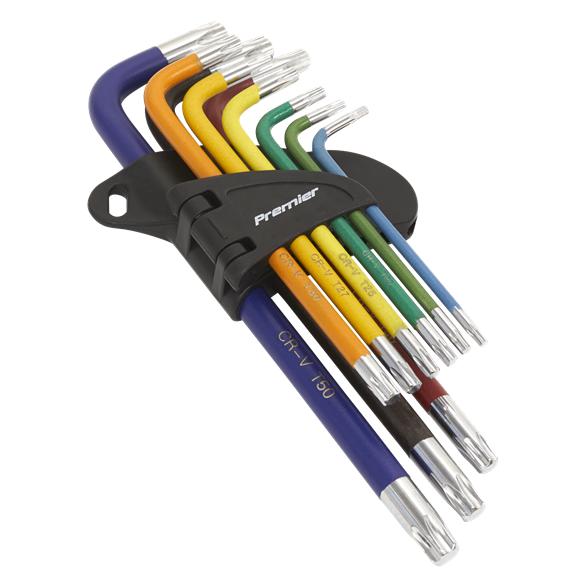 Sealey AK7193 9pc Anti-Slip Long TRX-Star* Key Set