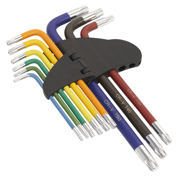 Sealey AK7193 9pc Anti-Slip Long TRX-Star* Key Set