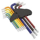 Sealey AK7193 9pc Anti-Slip Long TRX-Star* Key Set