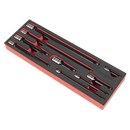 Sealey AK7693 Premier Black Wobble/Rigid Extension Bar Set 1/4", 3/8" & 1/2"Sq Drive 9pc - Premier Black