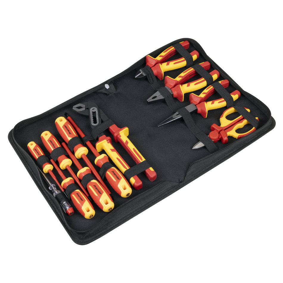 Sealey AK83463 Screwdriver, Pliers & Scissor Set 12pc - VDE Approved