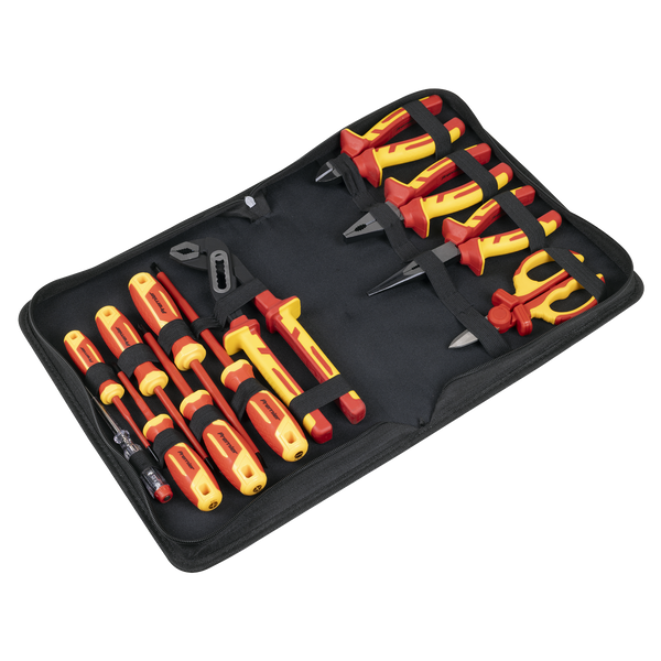 Sealey AK83463 Screwdriver, Pliers & Scissor Set 12pc - VDE Approved
