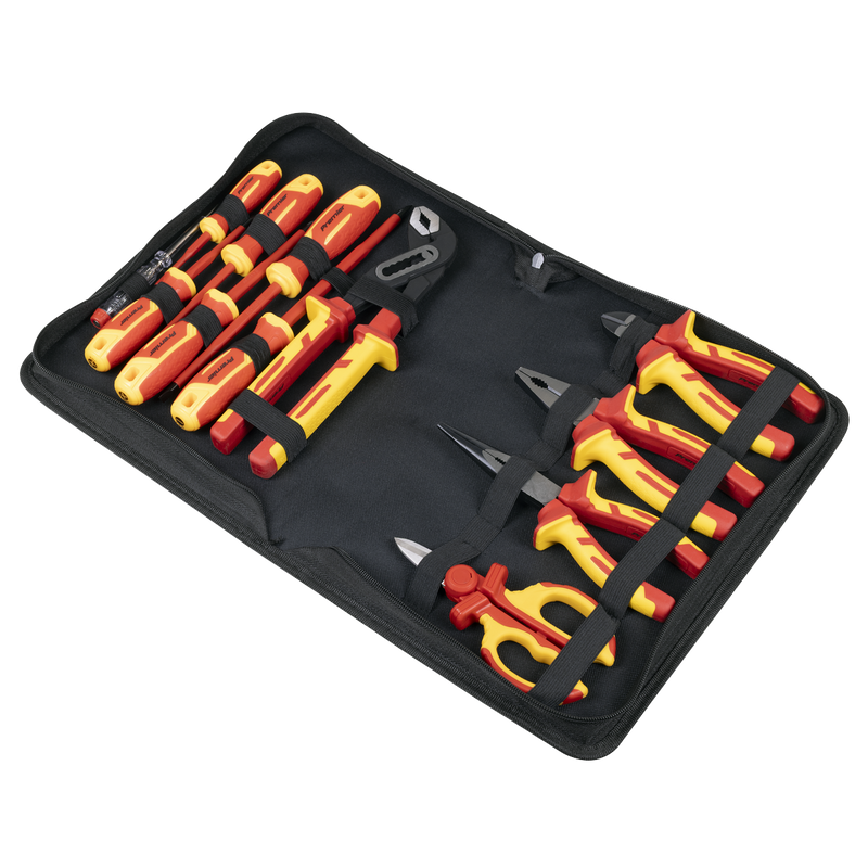 Sealey AK83463 Screwdriver, Pliers & Scissor Set 12pc - VDE Approved