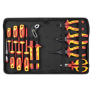 Sealey AK83463 Screwdriver, Pliers & Scissor Set 12pc - VDE Approved