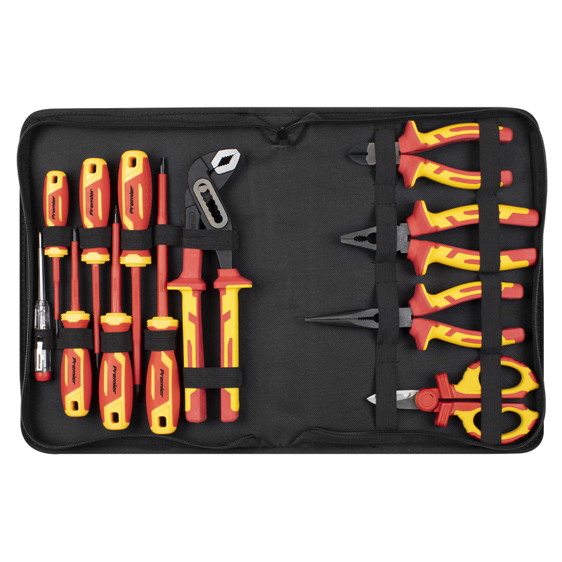 Sealey AK83463 Screwdriver, Pliers & Scissor Set 12pc - VDE Approved