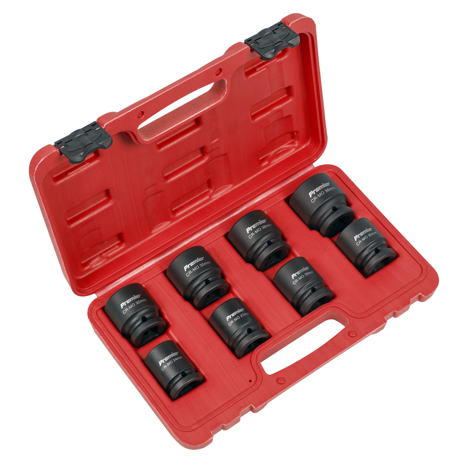 Sealey AK886 Premier Impact Socket Set 3/4"Sq Drive 8pc