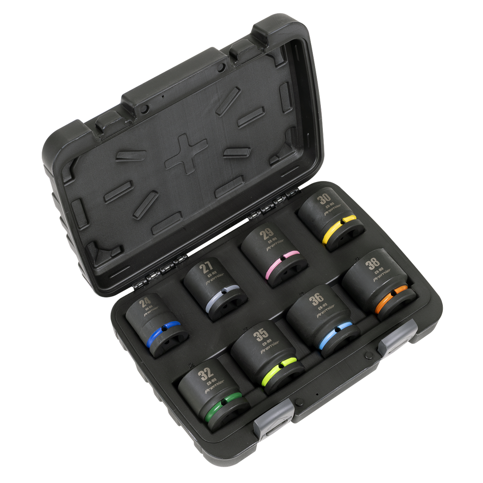 Sealey AK8890M Premier Impact Socket Set 3/4"Sq Drive 8pc