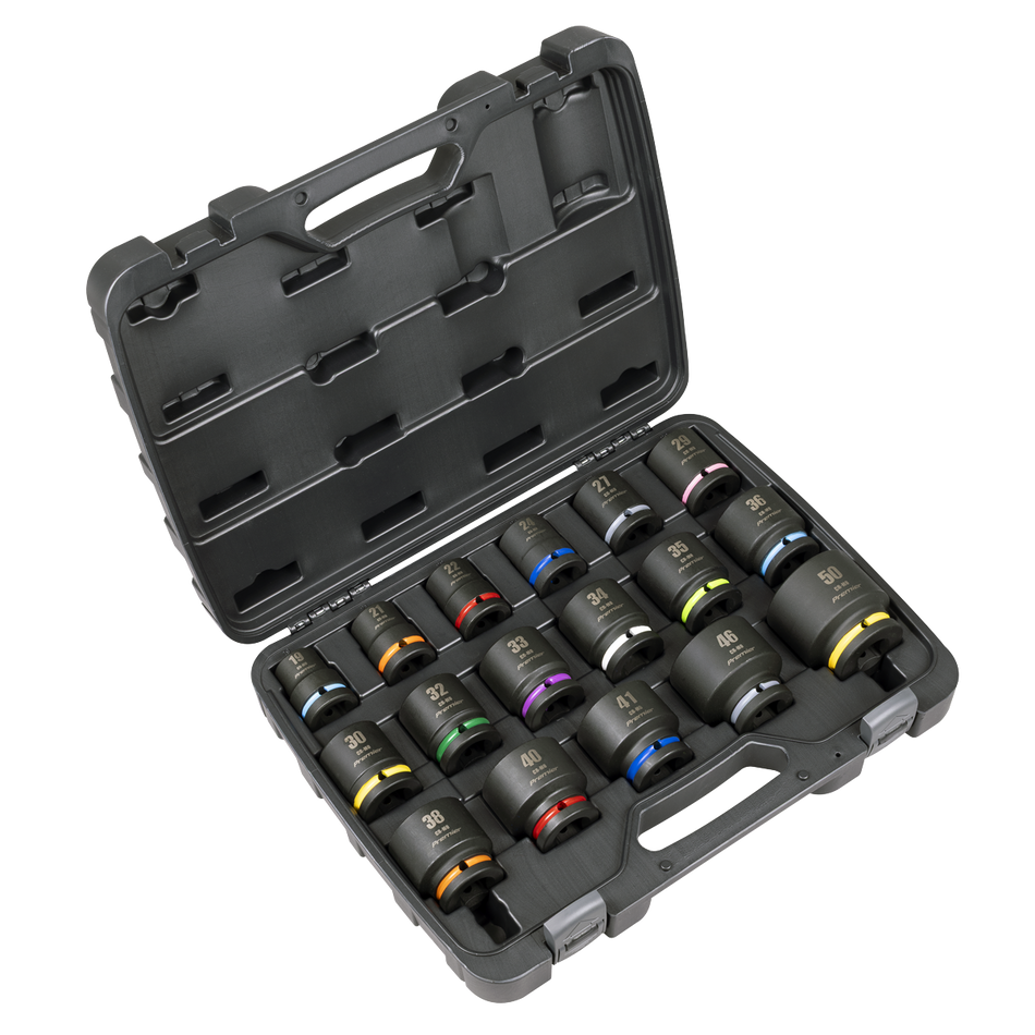 Sealey AK8892M Premier Impact Socket Set 3/4"Sq Drive 17pc