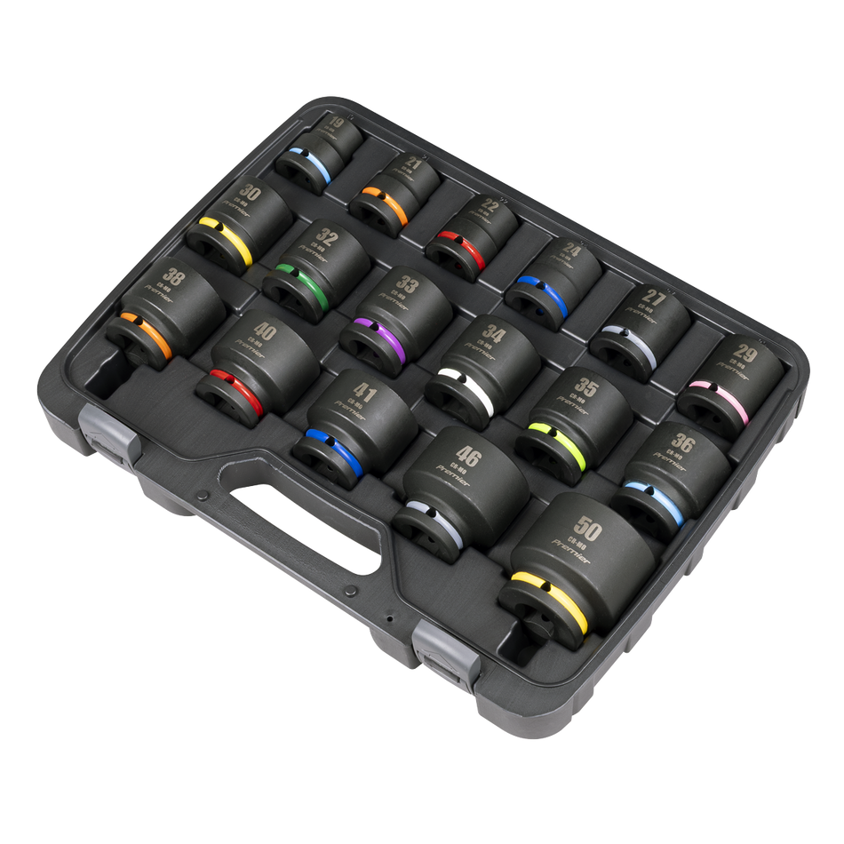 Sealey AK8892M Premier Impact Socket Set 3/4"Sq Drive 17pc