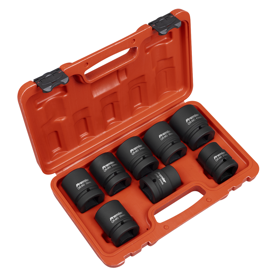 Sealey AK889M Premier Impact Socket Set 1"Sq Drive 8pc