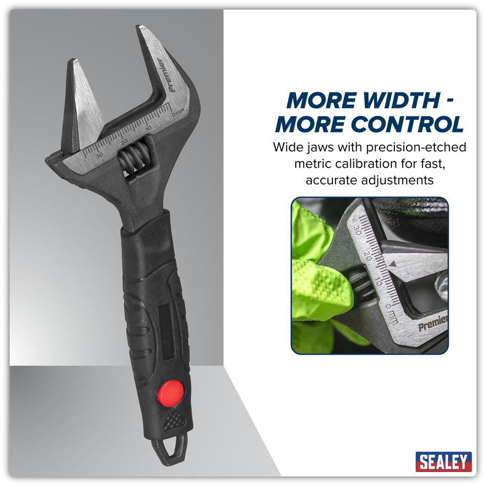 Sealey AK9573 Premier Adjustable Wide Jaw Wrench 150mm