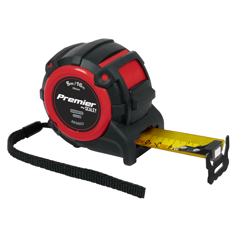 Sealey AK9850 Premier Metric/Imperial Tape Measure Extra-Wide Blade 5m(16ft) x 32mm