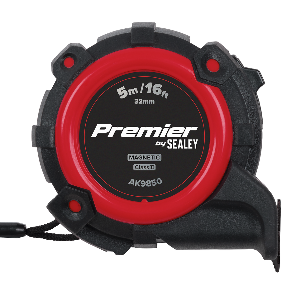 Sealey AK9850 Premier Metric/Imperial Tape Measure Extra-Wide Blade 5m(16ft) x 32mm
