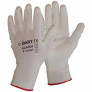 DART ALASKA-M  White PU Glove Size M (8)