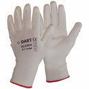 DART ALASKA-XL  White PU Glove Size XL (10)