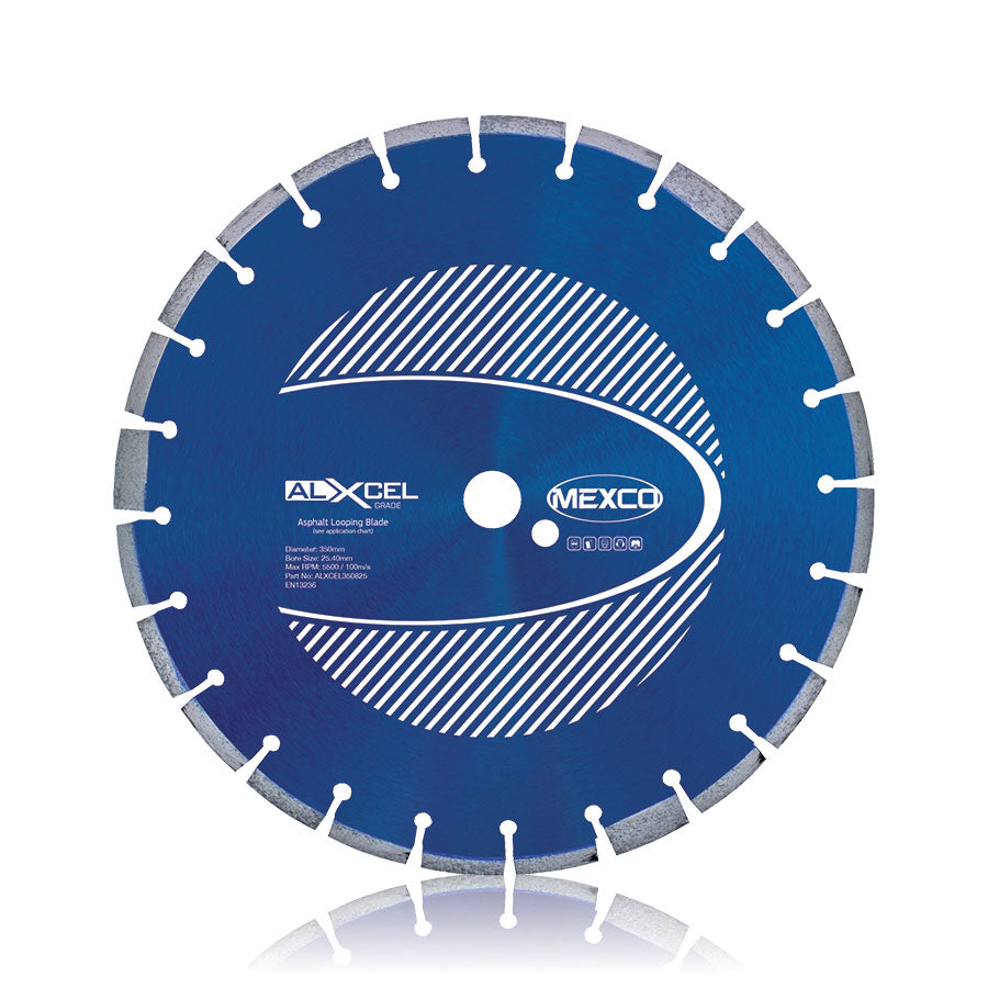 Mexco ALXCEL350825 350MM ASPHALT LOOPING BLADE 8MM WIDTH XCEL GRADE